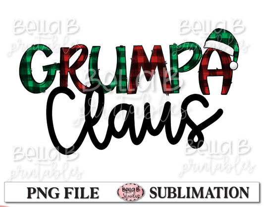 Grumpa Claus Sublimation Design