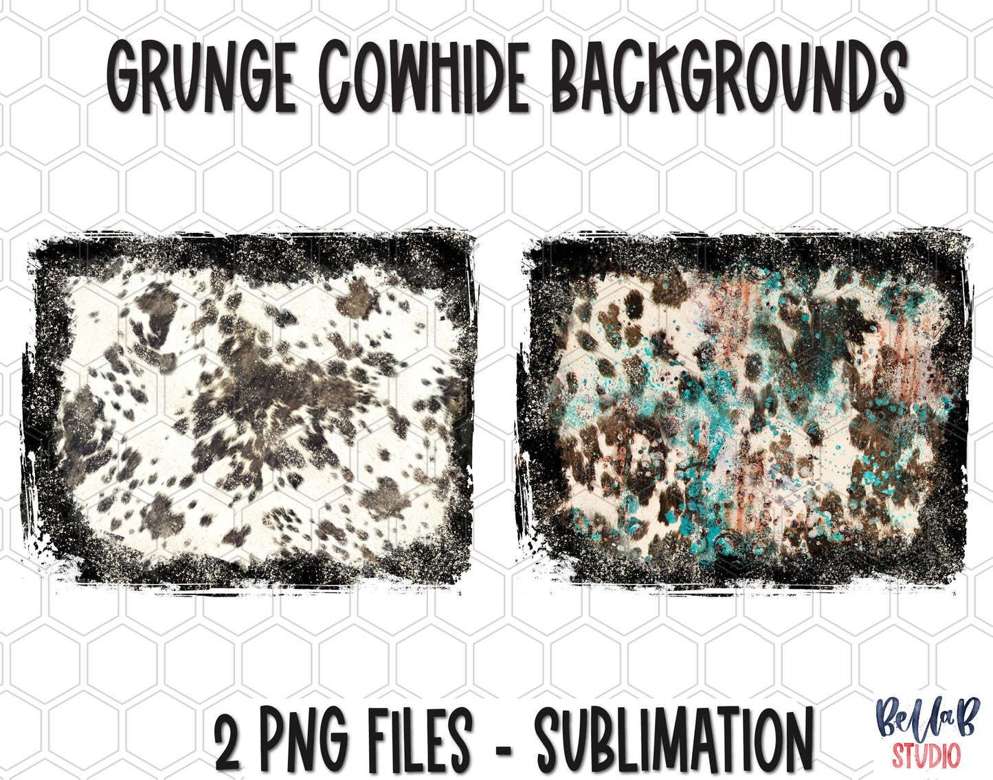 Cowhide Sublimation Backgrounds