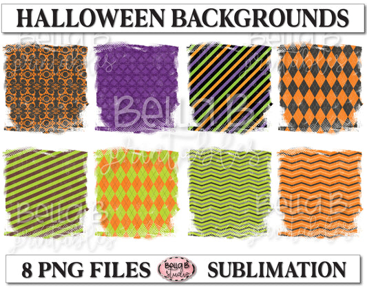 Halloween Sublimation Background Bundle, Backsplash