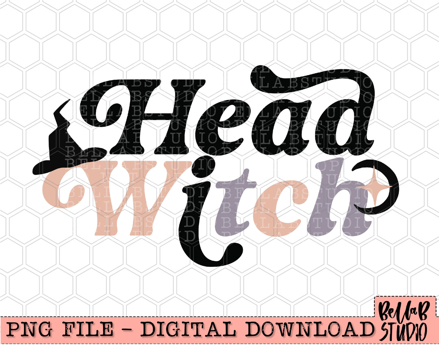 Head Witch PNG Design