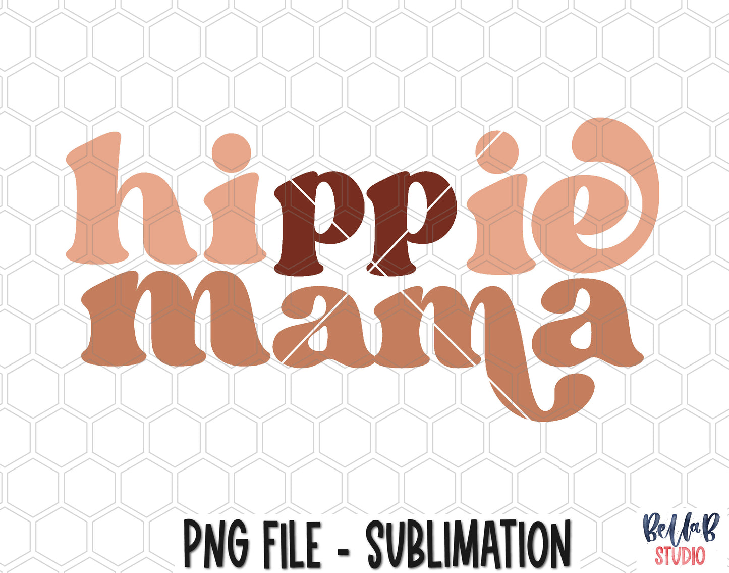 Hippie Mama Sublimation Design