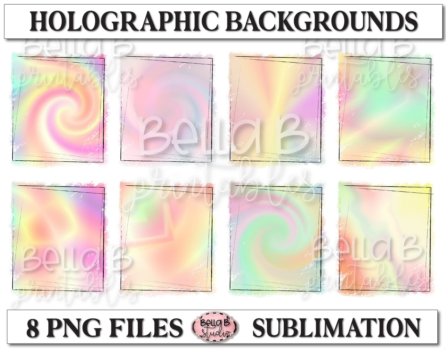 Holographic Sublimation Background Bundle, Backsplash