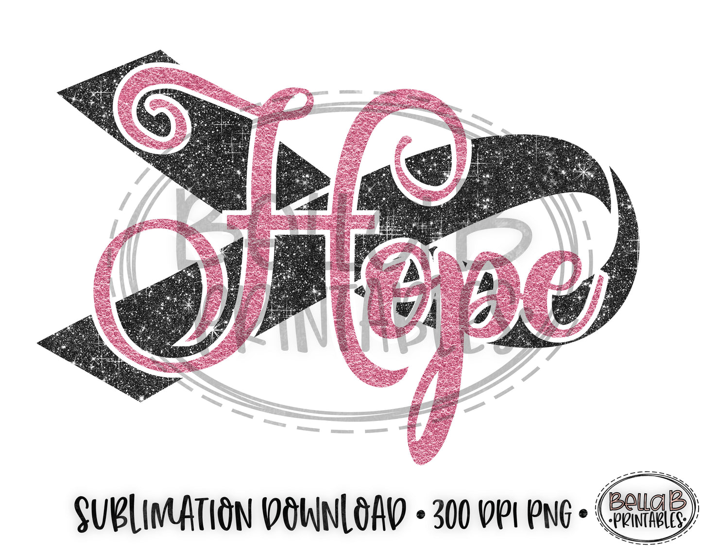 HOPE Sublimation Design, Breast Cancer Design