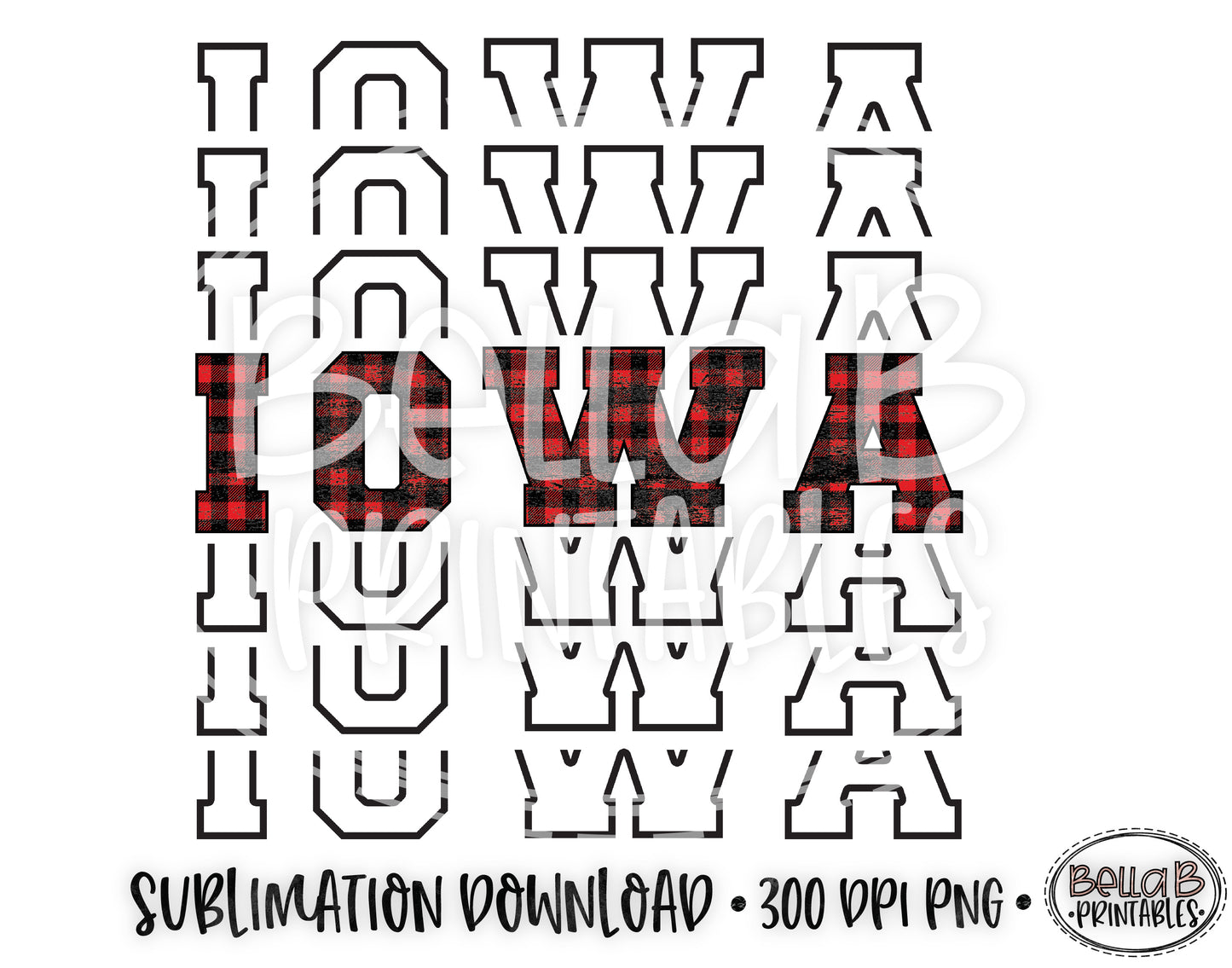 Iowa State Sublimation Design, Mirrored State Design