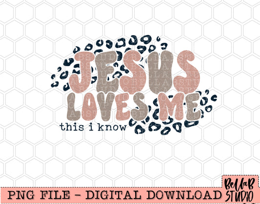 Jesus Loves Me This I Know PNG Design