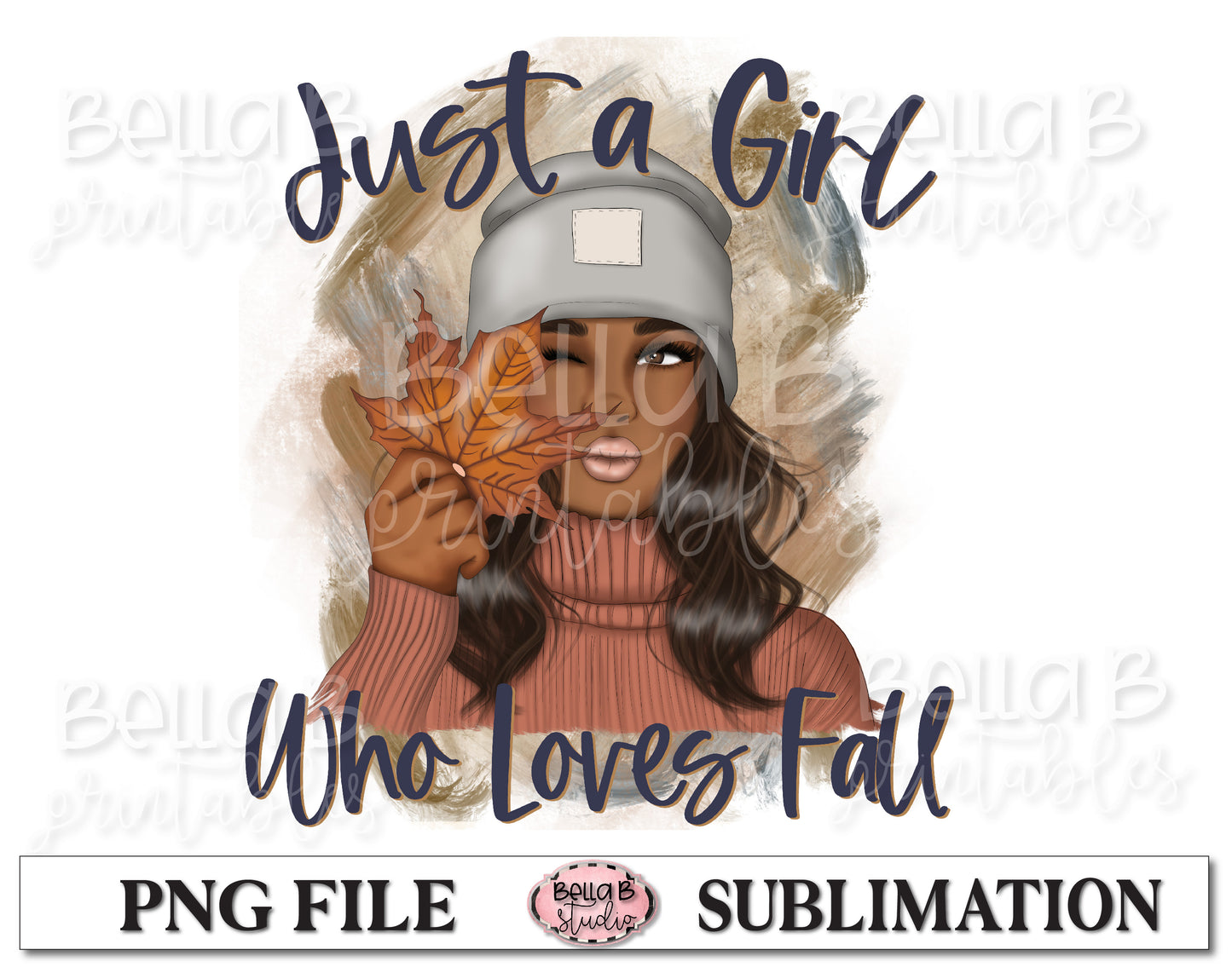 Just A Girl Who Loves Fall Sublimation Design, Fall Girl