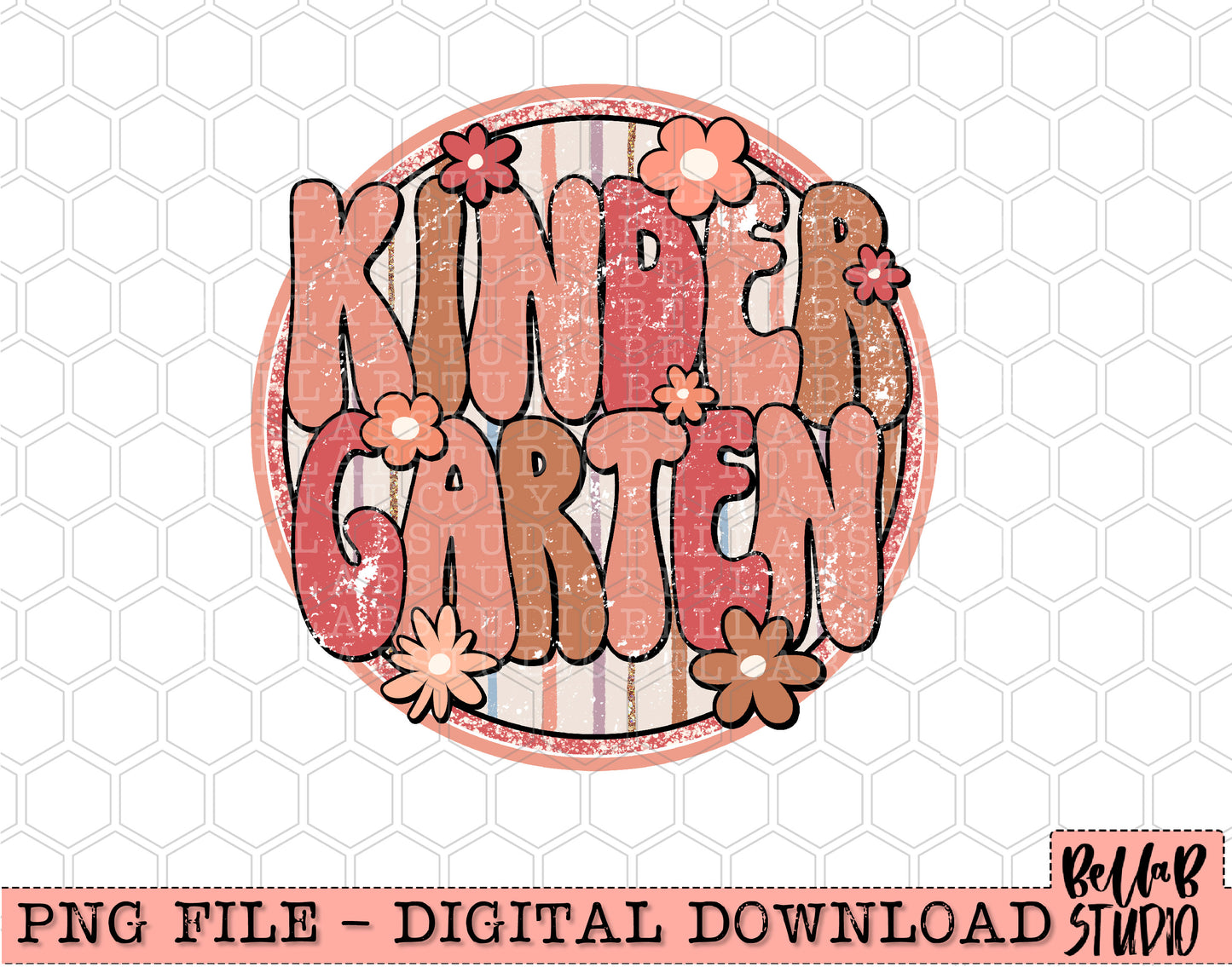 Boho Retro Kindergarten PNG Design