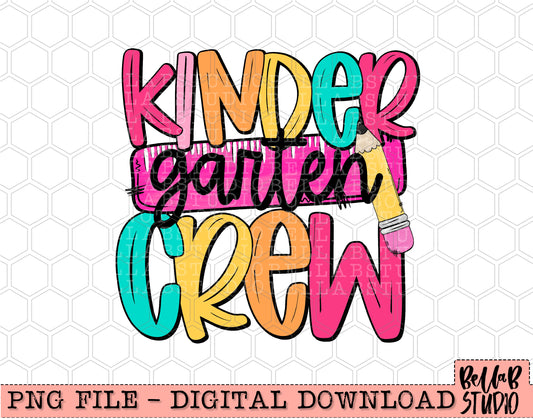 Kindergarten Crew PNG Design