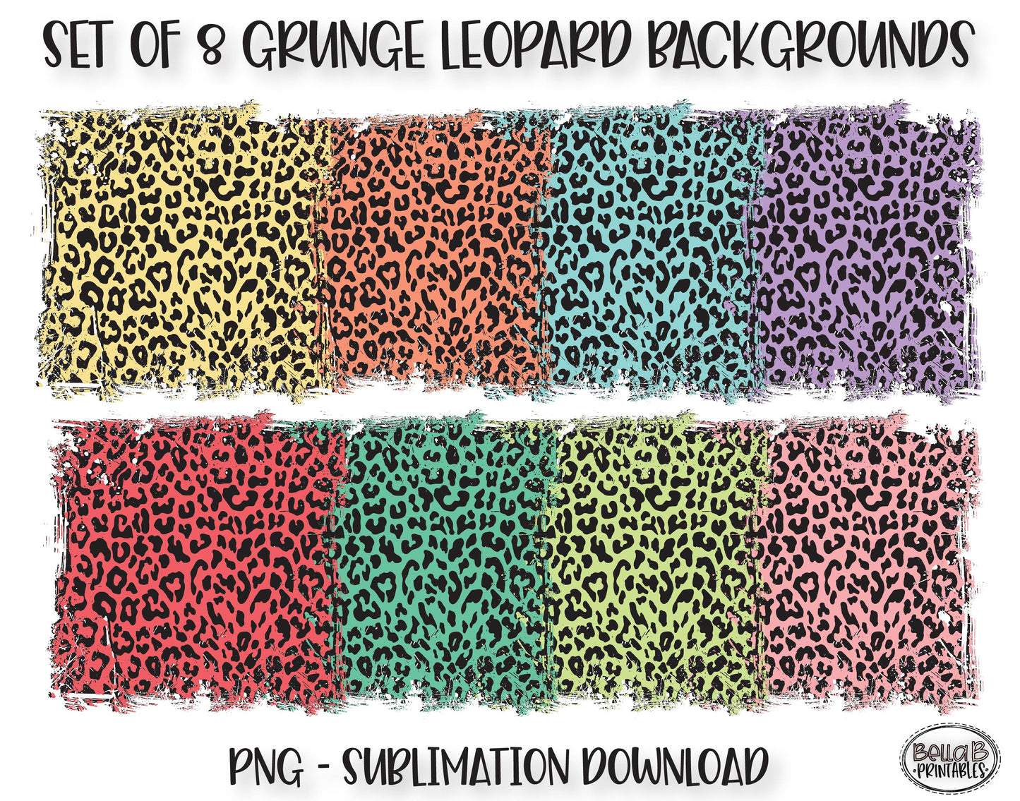 Leopard Print Sublimation Background Bundle, Backsplash