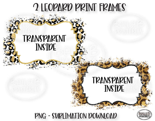 Leopard Print Sublimation Frames Bundle