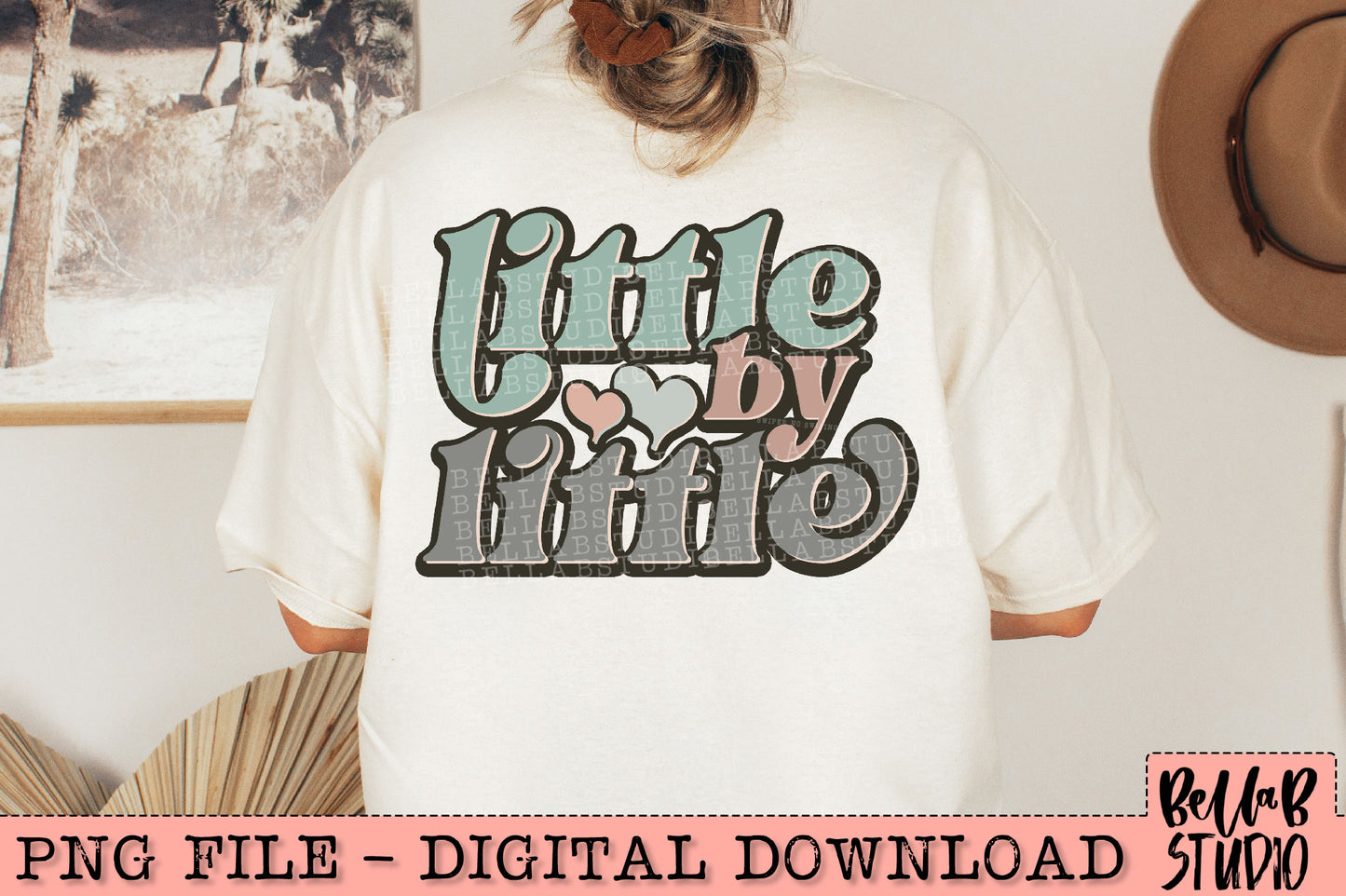 Little By Little PNG Design