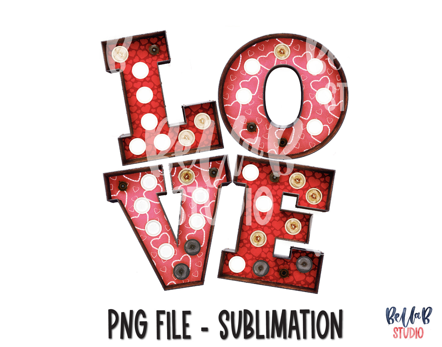 Marquee Love Sublimation Design