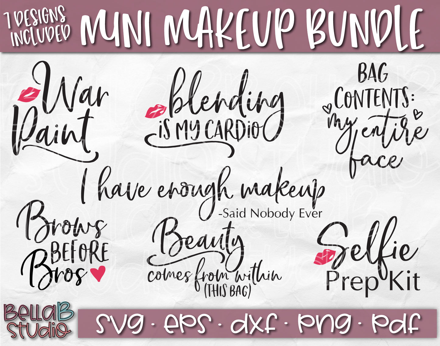 Mini Makeup SVG Bundle