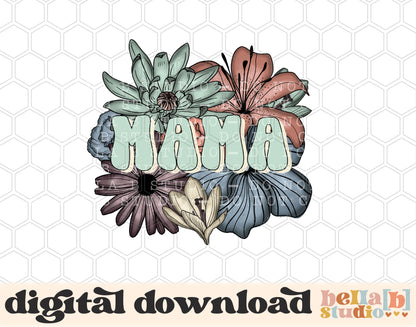 Mama Floral PNG Design