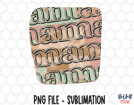 Retro Mama Sublimation Design
