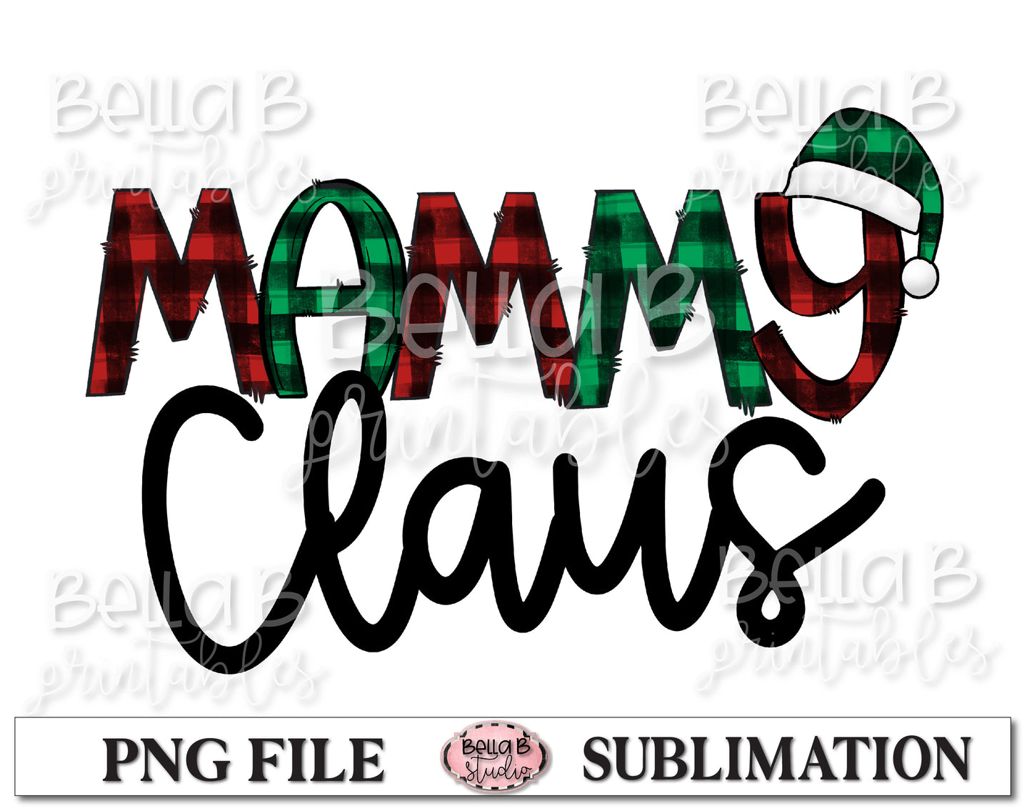 Mammy Claus Sublimation Design