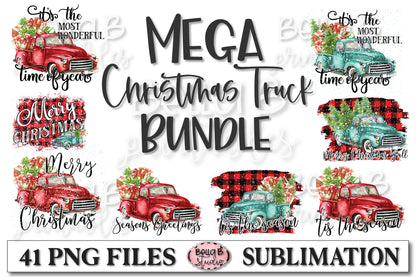 Mega Christmas Truck Sublimation Bundle