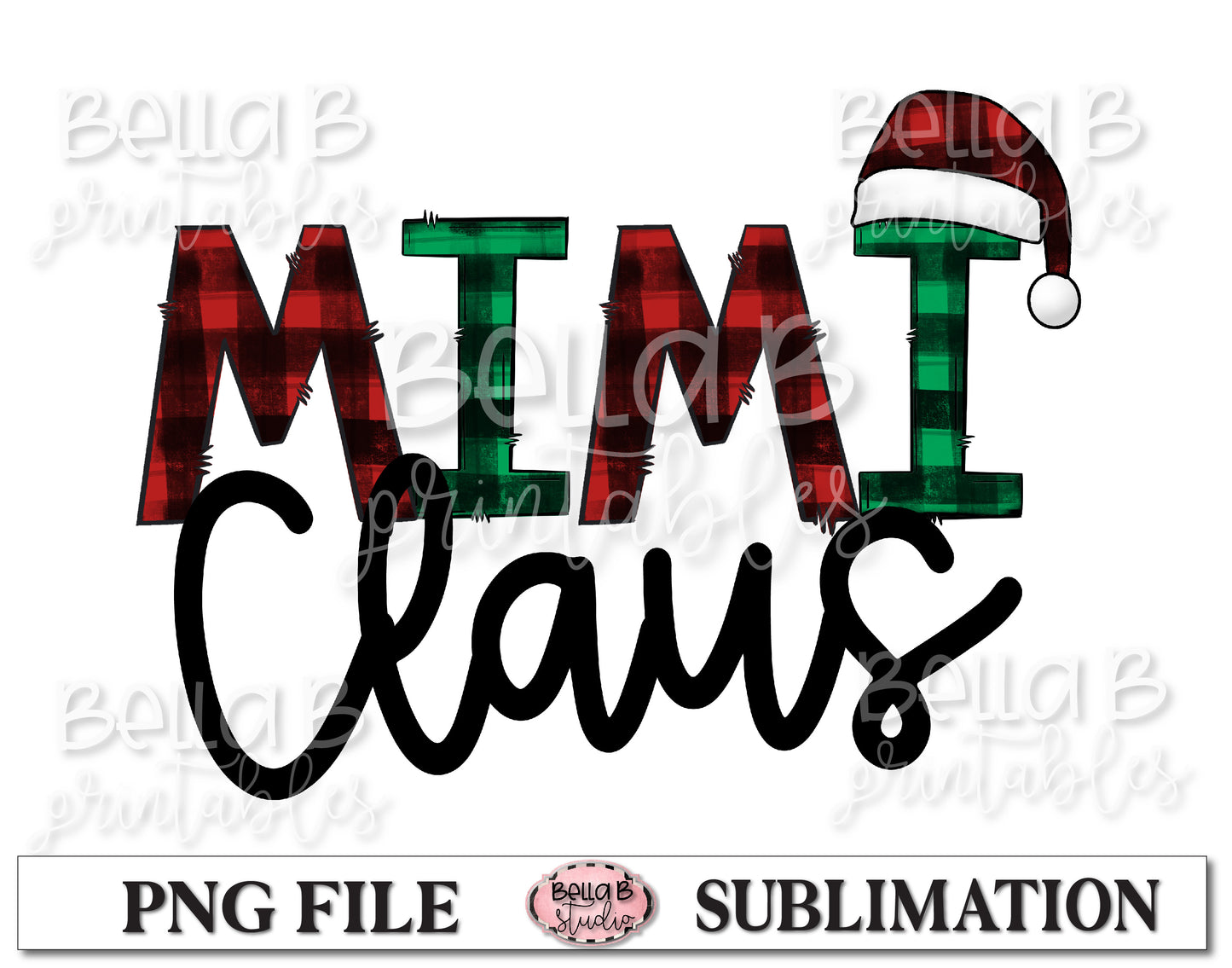 Mimi Claus Sublimation Design