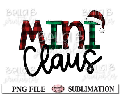 Mini Claus Sublimation Design