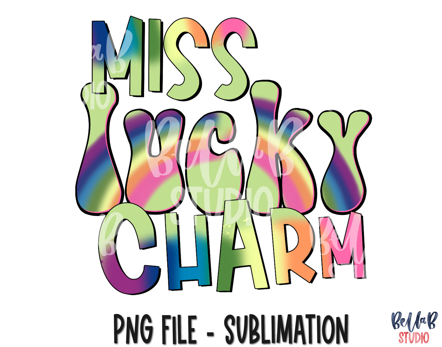 Miss Lucky Charm Sublimation Design