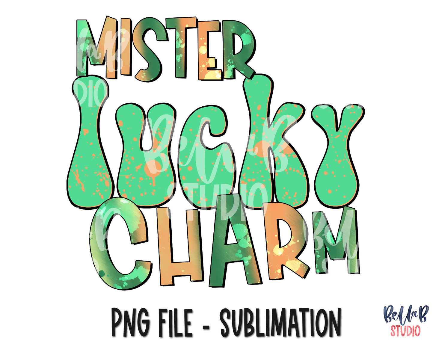 Mister Lucky Charm Sublimation Design