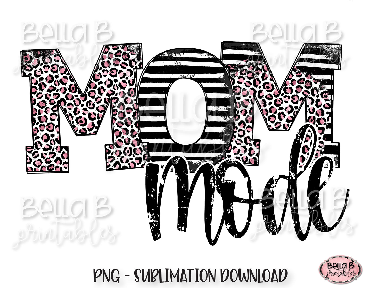 Mom Mode Sublimation Design