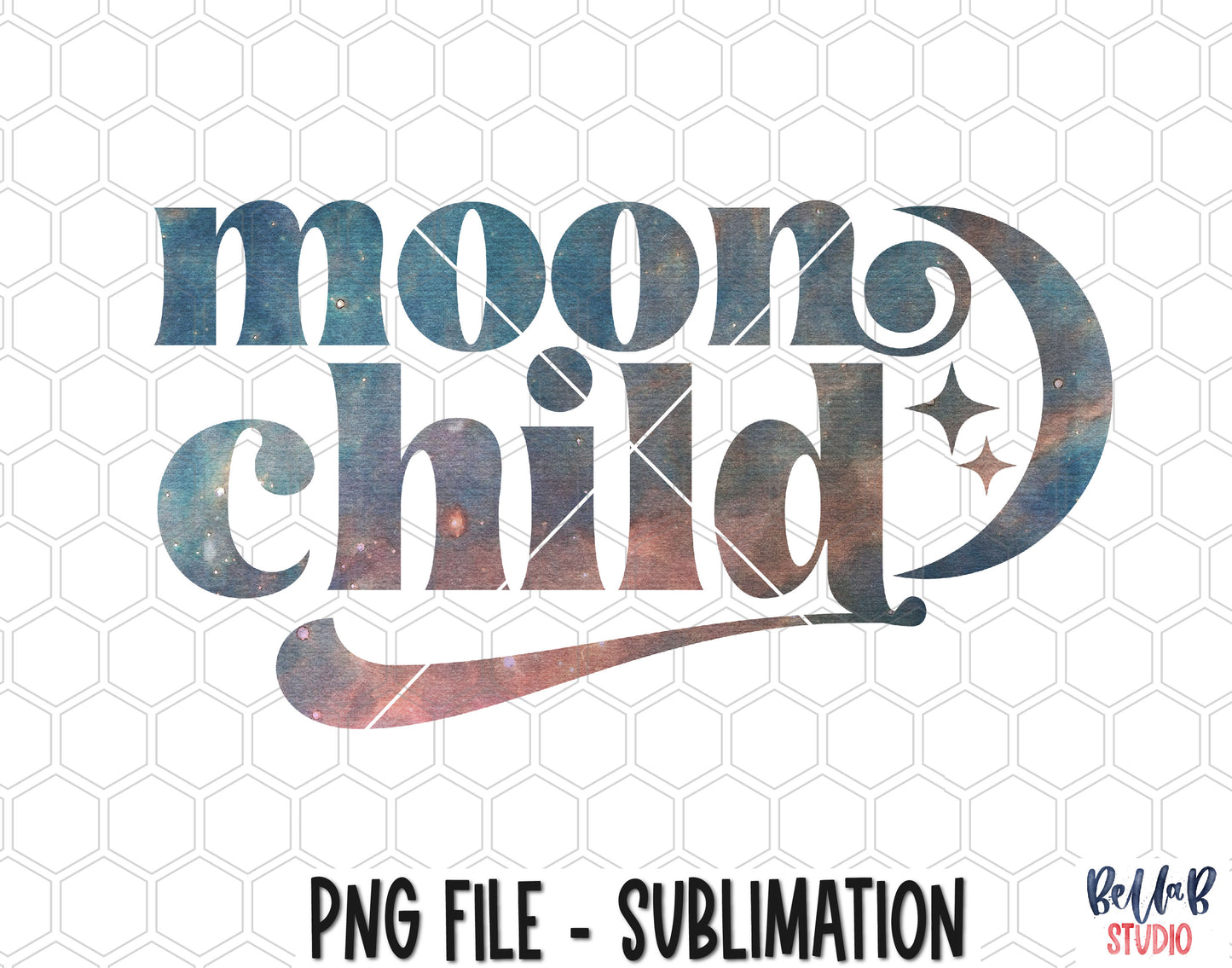 Moon Child Sublimation Design