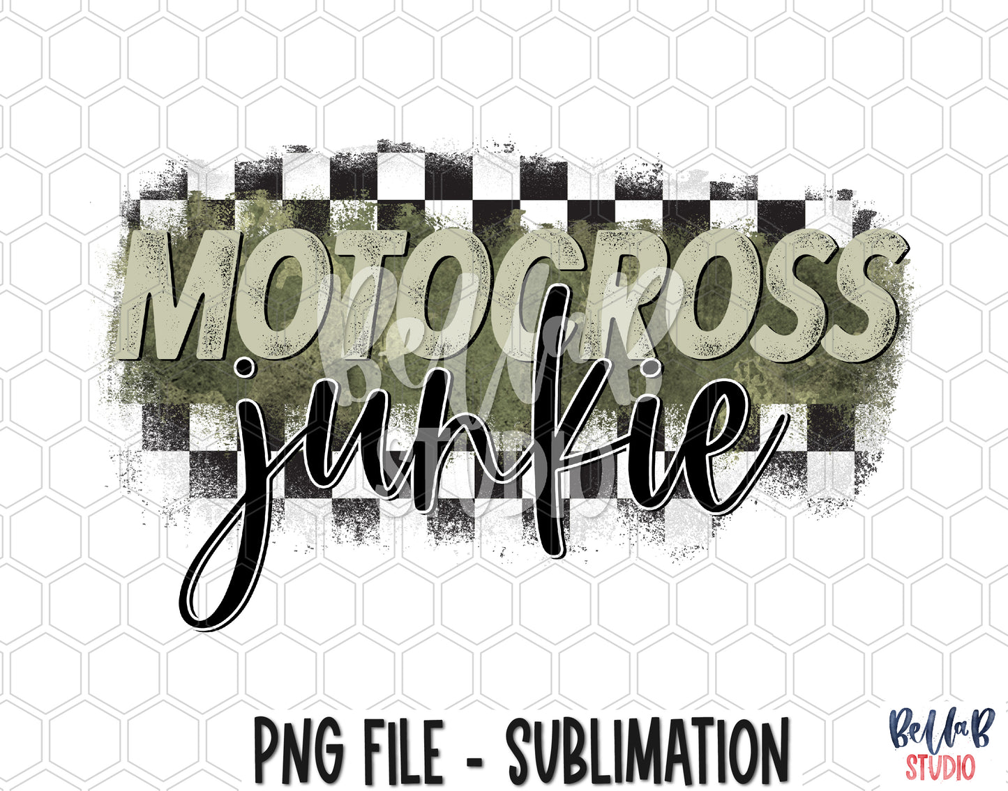 Motocross Junkie Sublimation Design