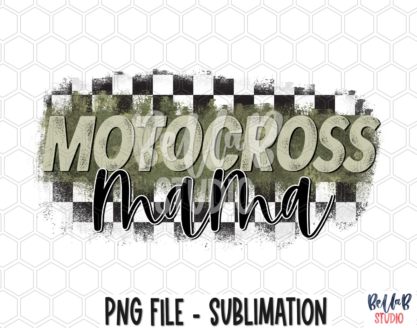Motocross Mama Sublimation Design
