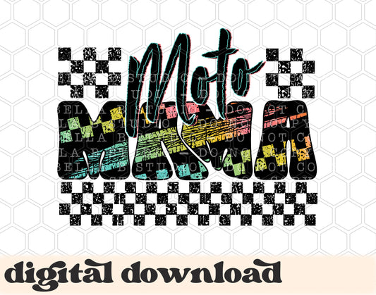 Moto Mama PNG Digital Design