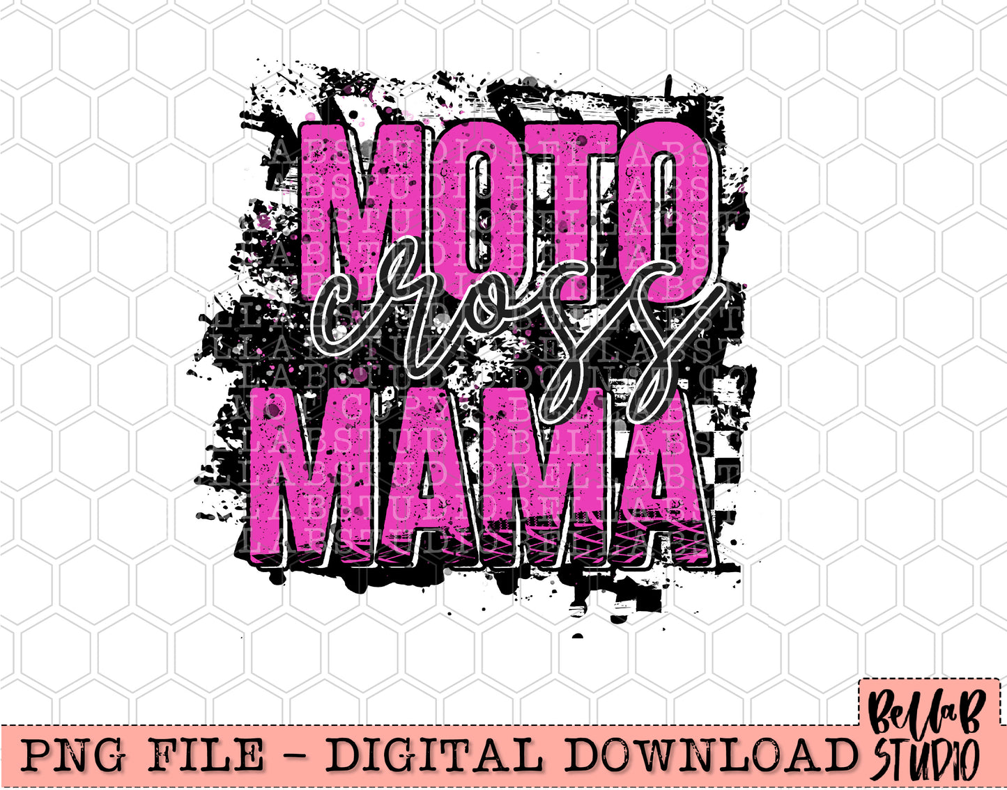 Motocross Mama PNG Digital Design