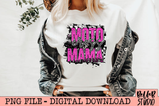 Motocross Mama PNG Digital Design