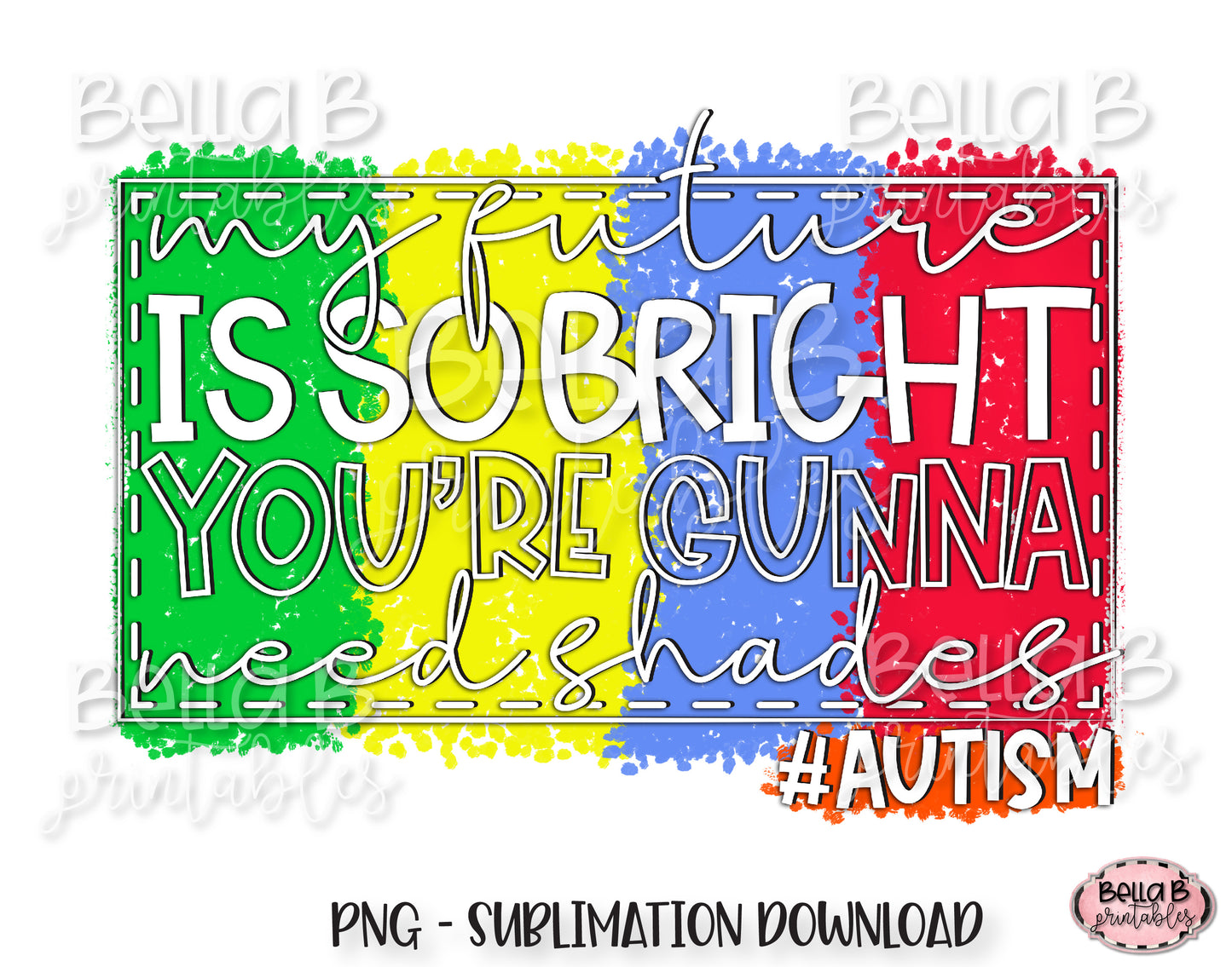 Autism Awareness Sublimation Design