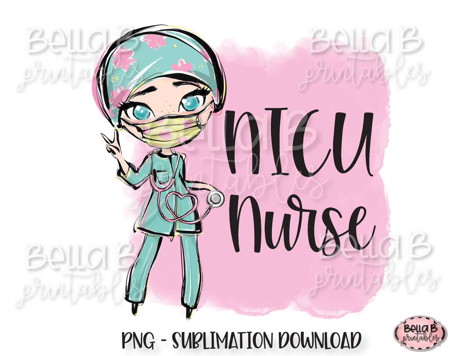 NICU Nurse Sublimation Design