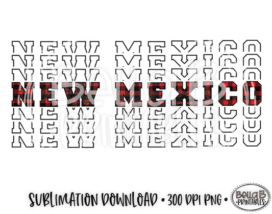 New Mexico State Sublimation Design, Mirrored State Design