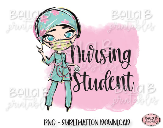 Nursing Student Sublimation Design