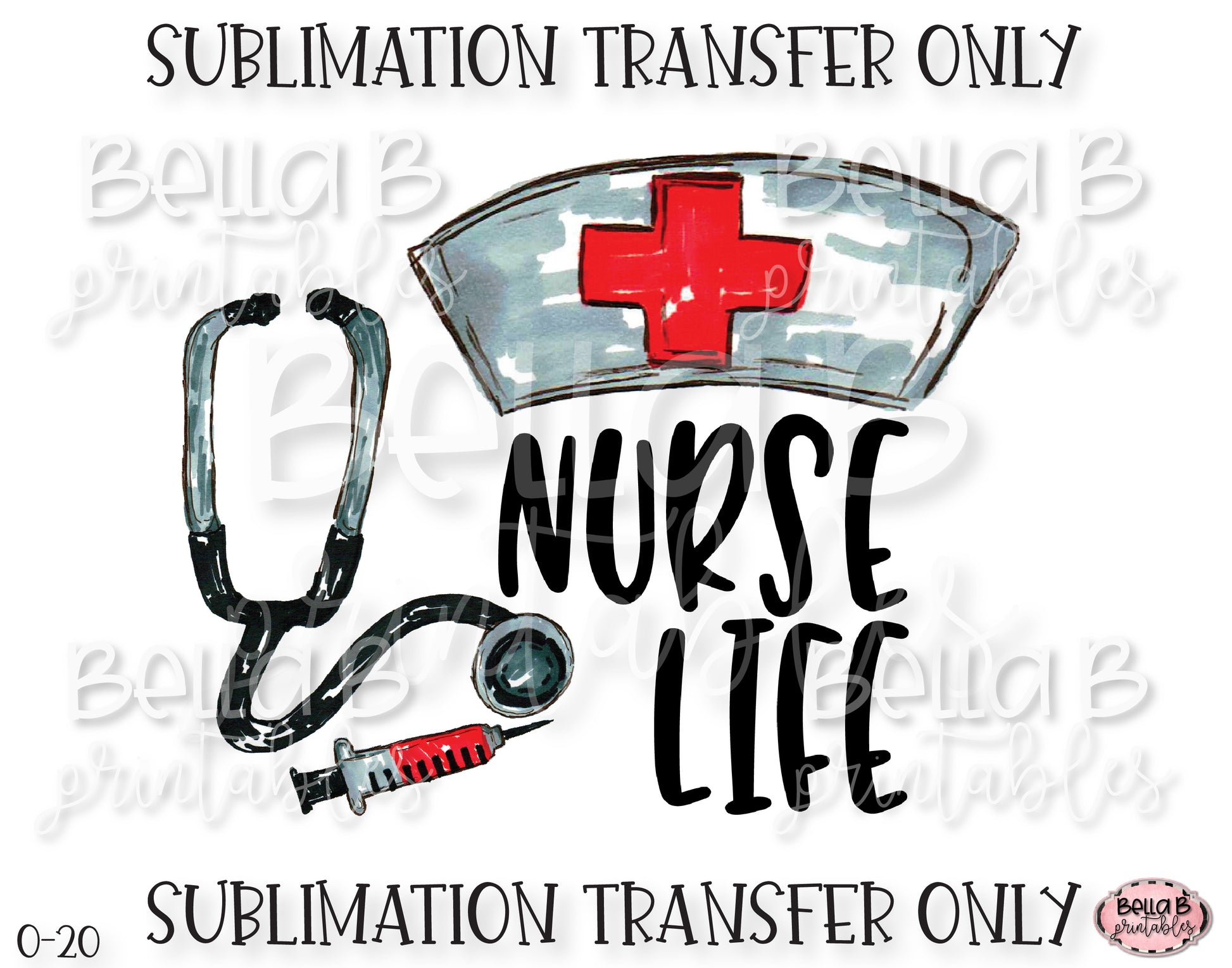 Nurse Life Sublimation Transfer, Ready To Press, Heat Press