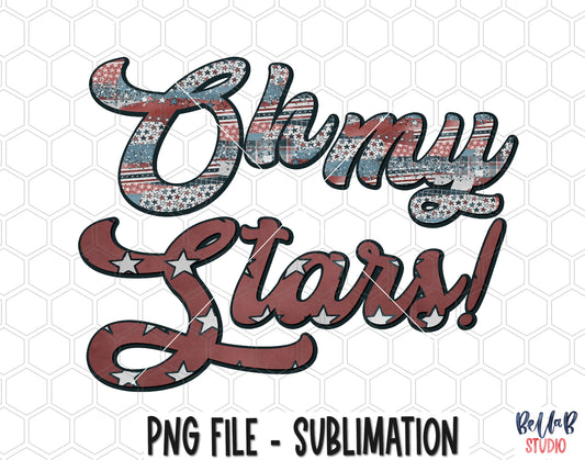 Oh My Stars Sublimation Design