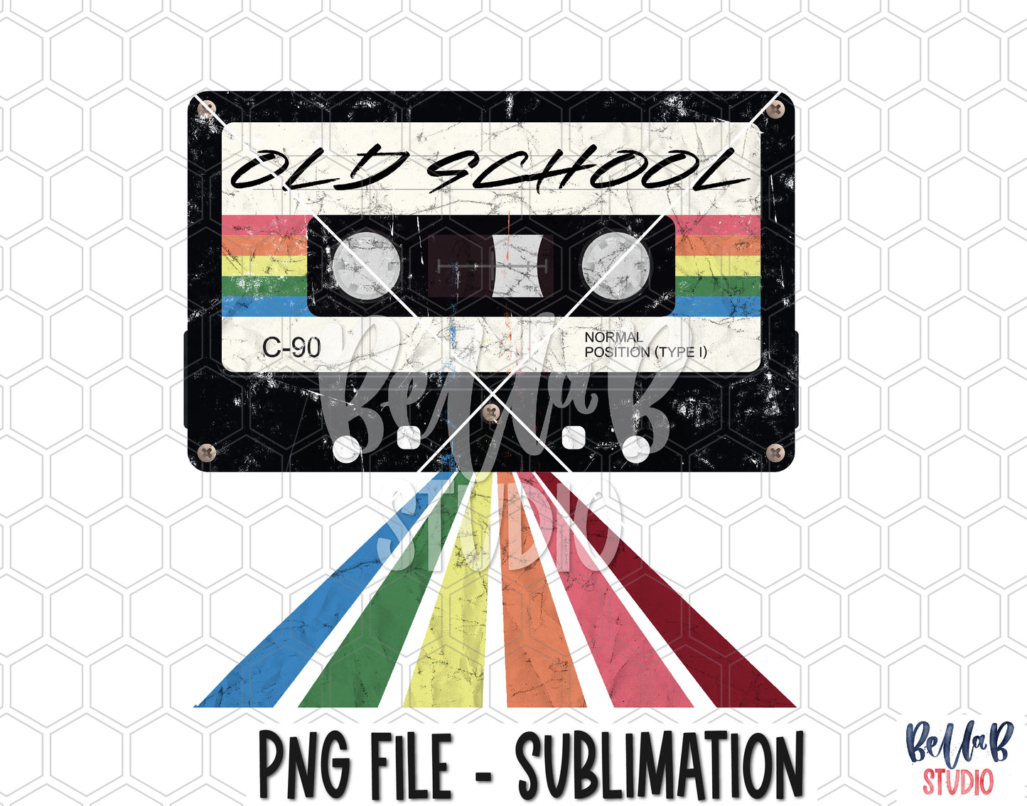 Old School Mixtape Sublimation Design