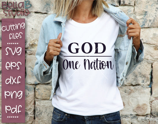 One Nation Under God SVG File