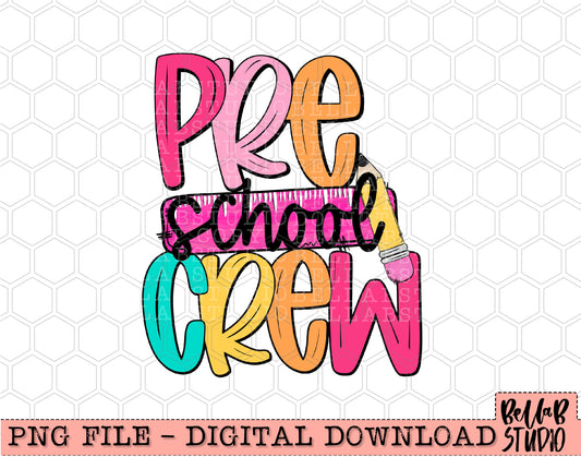 PreSchool Crew PNG Design