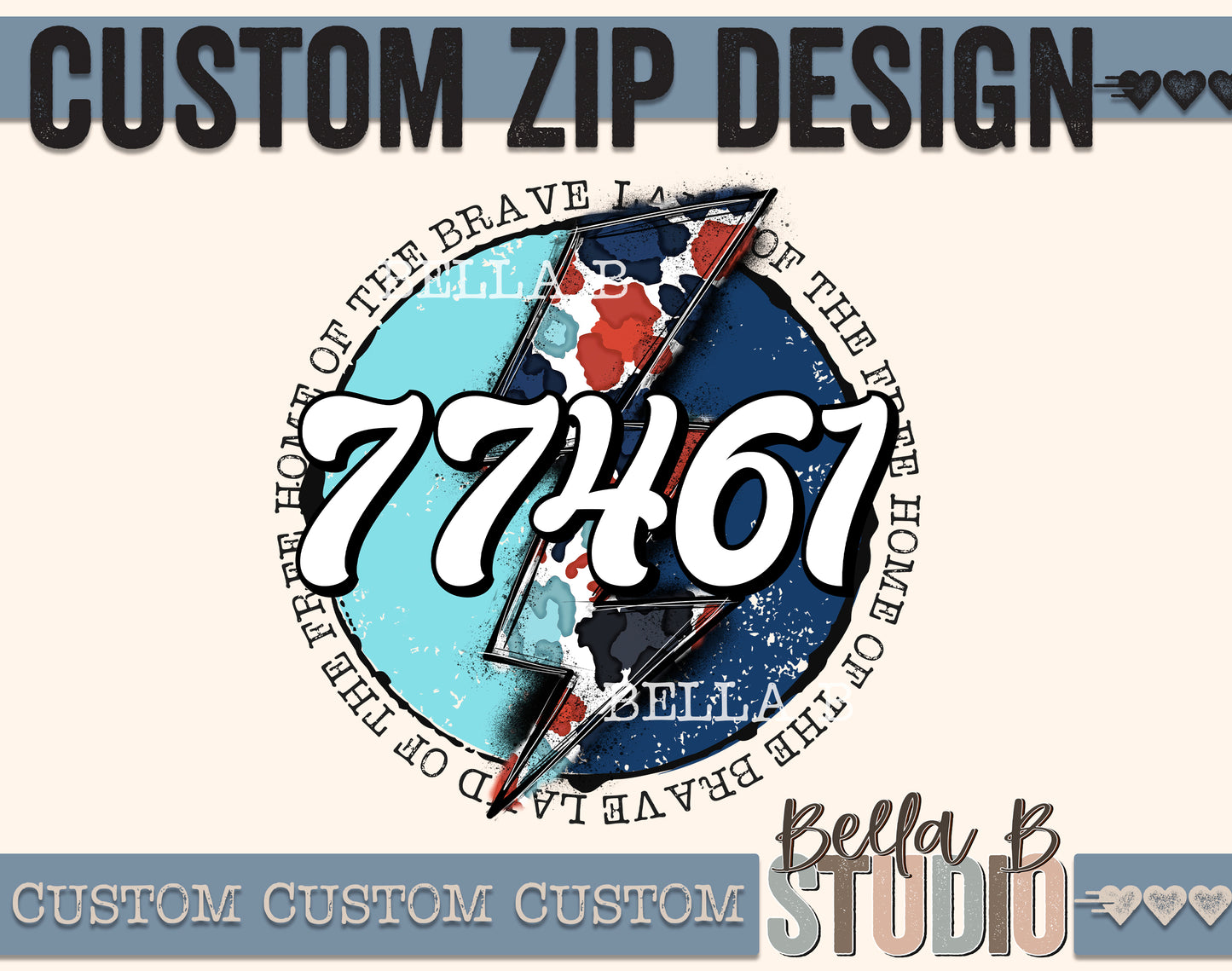 Custom Zip Leopard Bolt PNG Design