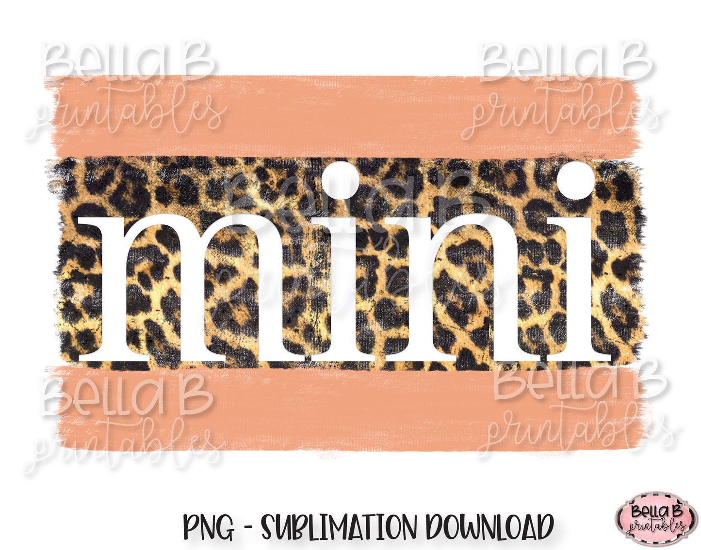 Leopard Print Mini Sublimation Design