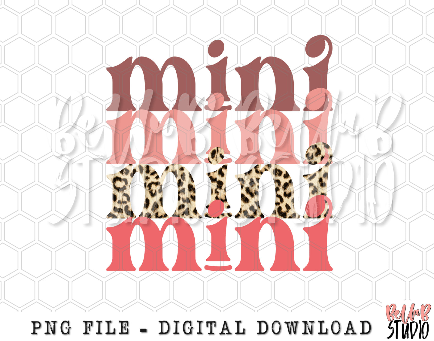 Pink Mini Stack PNG Sublimation Design