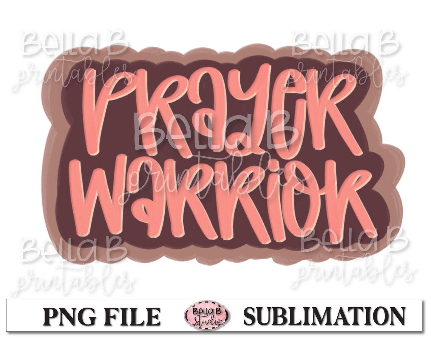 Prayer Warrior Sublimation Design, Christian Design