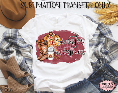 Sweater Weather Sublimation Transfer - Ready To Press