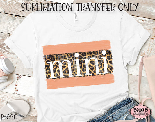 Leopard Print Mini Sublimation Transfer, Ready To Press, Heat Press Transfer, Sublimation Print