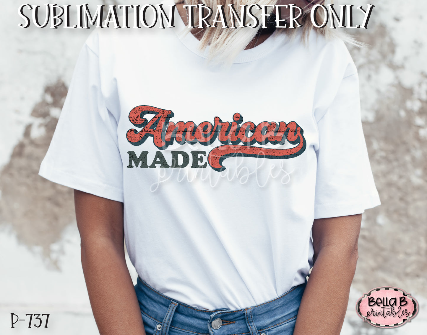 Retro America - American Made Sublimation Transfer - Ready To Press