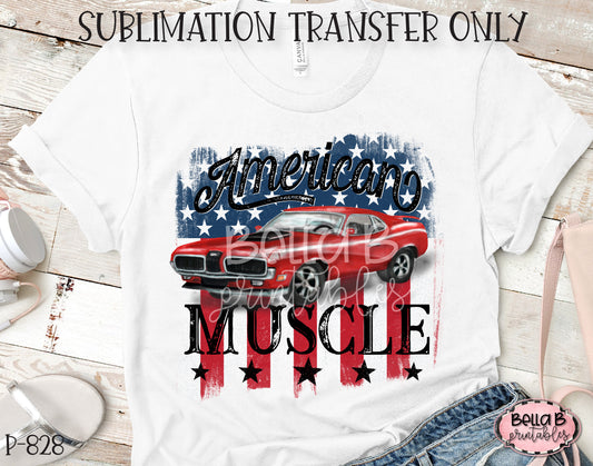 American Muscle Sublimation Transfer, Ready To Press