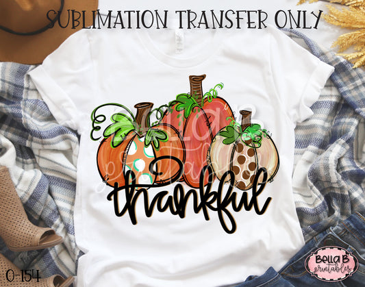 Thankful Pumpkins Sublimation Transfer - Ready To Press